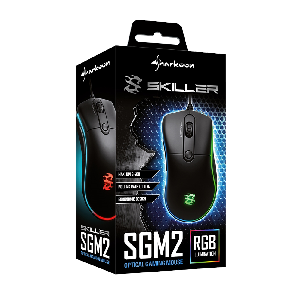 Mouse Sharkoon Skiller SGM2 RGB 6400 DPI
