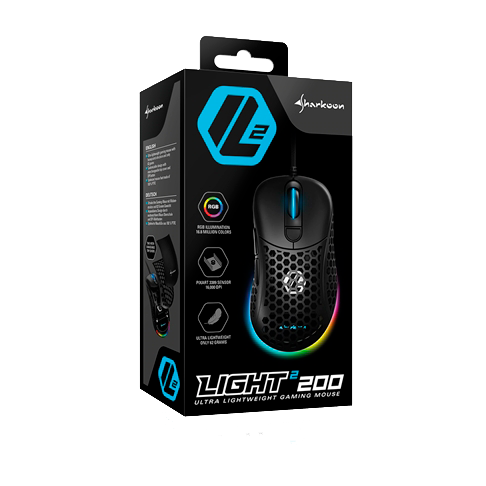 Mouse Sharkoon Light² 200 RGB 16000 DPI