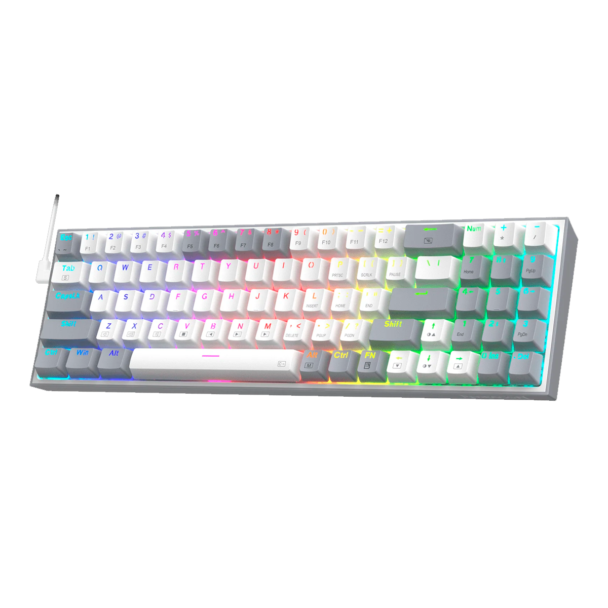 Teclado Redragon K628WG RGB POLLUX
