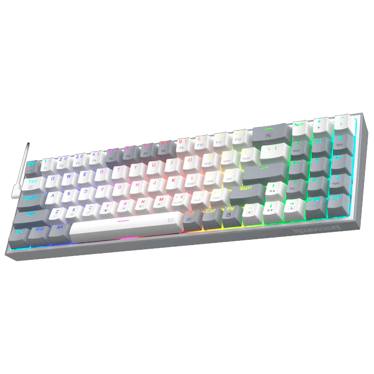 Teclado Redragon K628WG RGB POLLUX