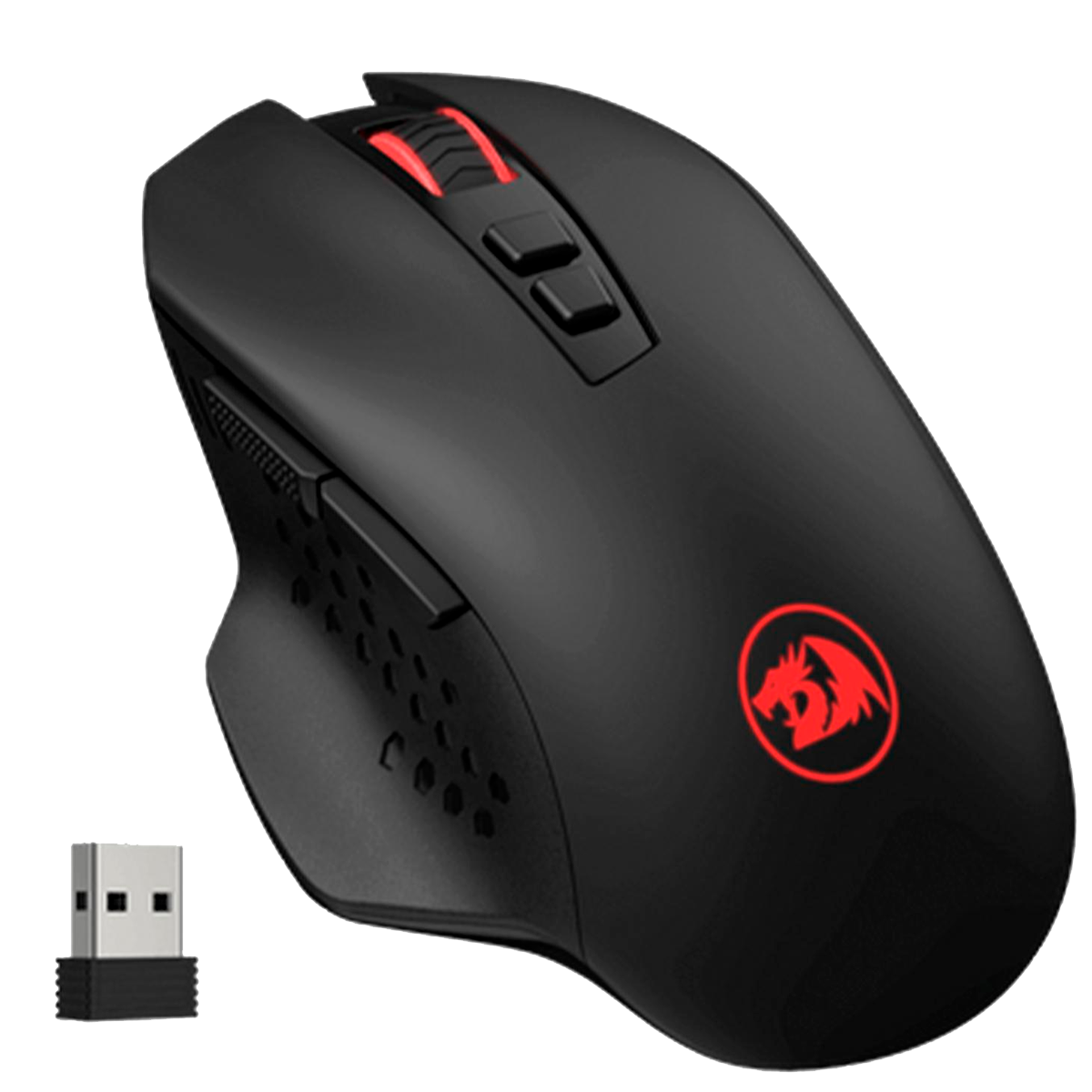 Mouse Redragon M656 Gainer 7 Botones 4.000 DPI (Negro)