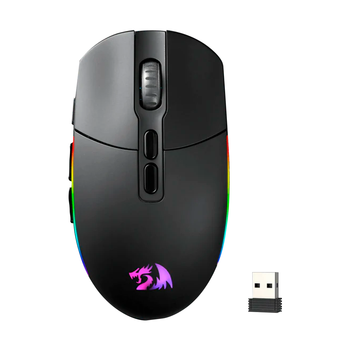 Mouse Redragon M719RGB-PRO Invader Pro 8 Botones 10.000 DPI (Negro)